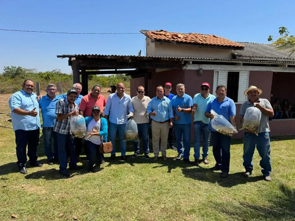 Juca do Guaraná entrega alevinos e reforça apoio à piscicultura em Nova Marilândia