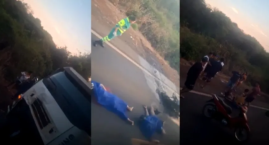 Amigos tentam ultrapassar caminhão, batem e morrem em Barra do Bugres