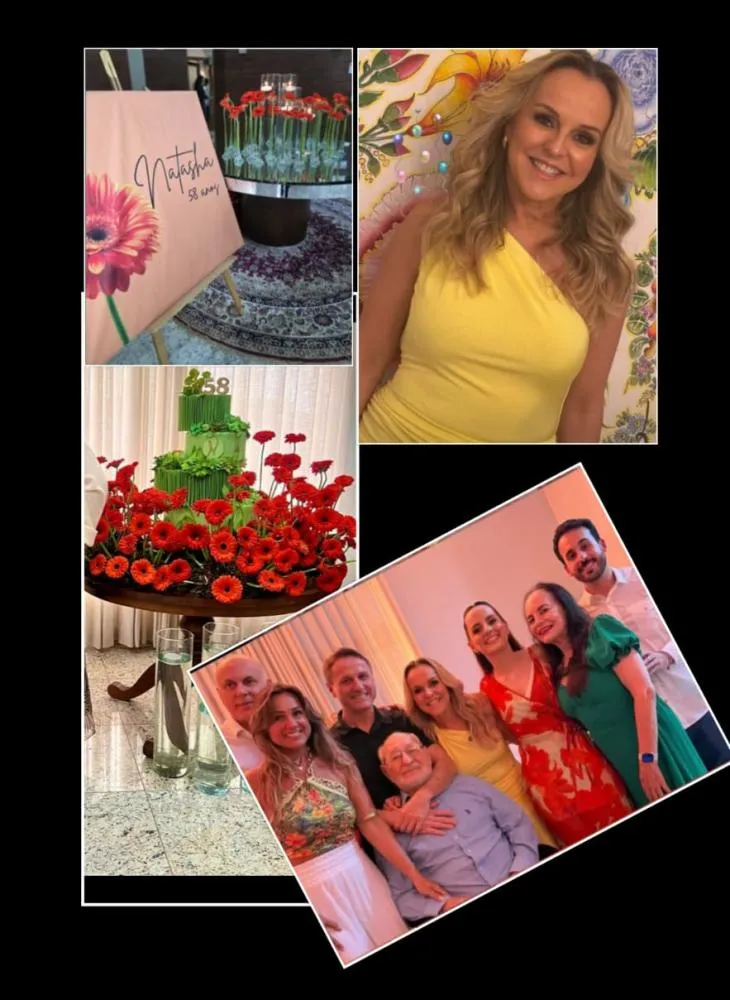 Festa linda: 58 Anos de luz da médica Dra. Natasha Slhessarenko: