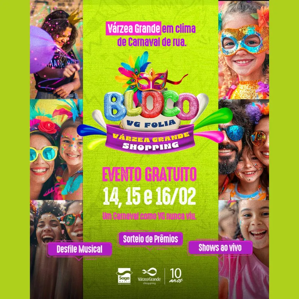 BLOCO VG FOLIA no Shopping Várzea Grande