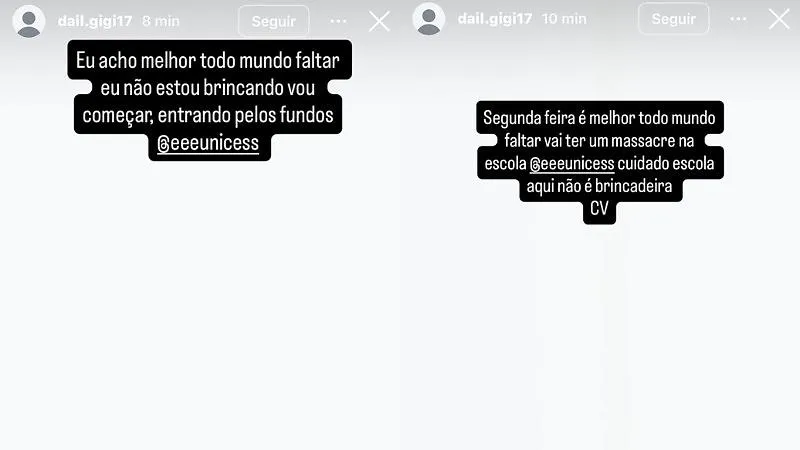 Adolescente ligada ao CV ameaça fazer massacre em escola de MT