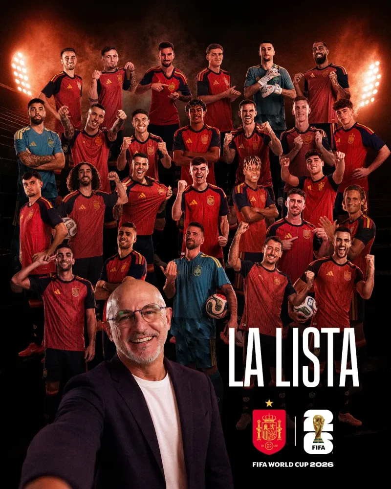 Espanha divulga convocados para a Copa do Mundo de 2026; veja a lista completa