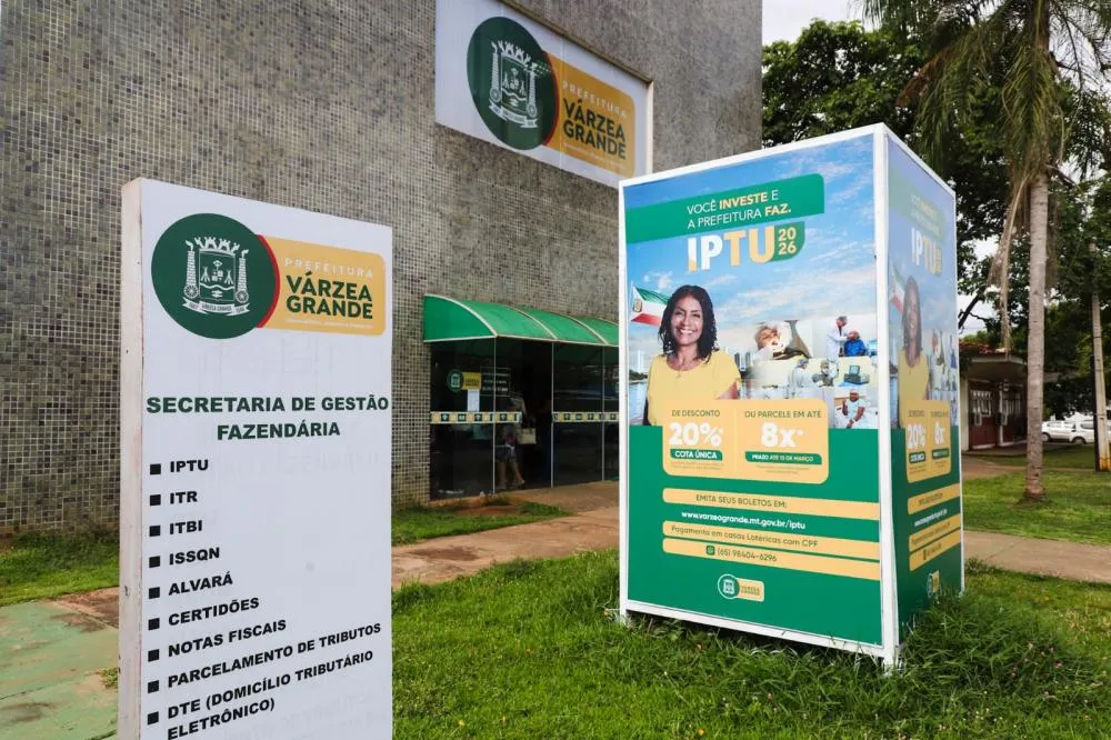 Várzea Grande regulamenta isenção do IPTU e prazo para solicitação vai até 30 de setembro