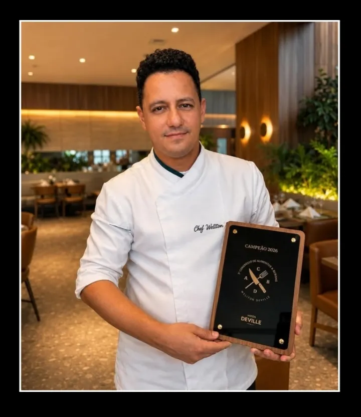 Coluna Anamaria:Chef Welinton Mendes, do Hotel Deville Cuiabá vence o 1o Concurso Master Chef entre os chefs de cozinha de toda a Rede Deville!