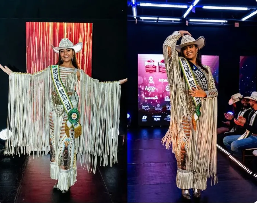 Bailarina de Cuiabá conquista título de Miss Brasil Cowgirl 2026 em Barretos