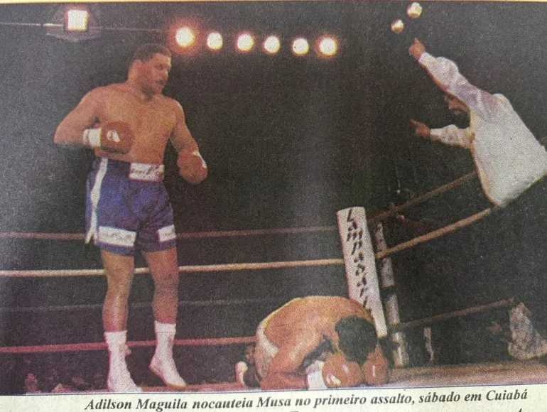 O dia em que a edilidade e o povo cuiabano adotaram o gigante dos ringues: a Câmara de Cuiabá concede a Maguila o título de Cidadão Cuiabano (1997)