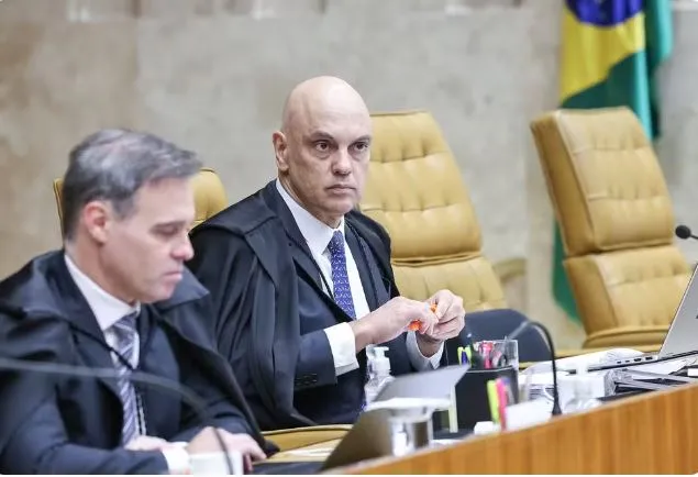 André Mendonça e Alexandre de Moraes em sessão do Supremo em 2 de setembro de 2026 — Foto: Antonio Augusto/STF