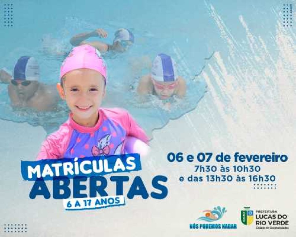 Inscrições para o Nós Podemos Nadar será na próxima semana