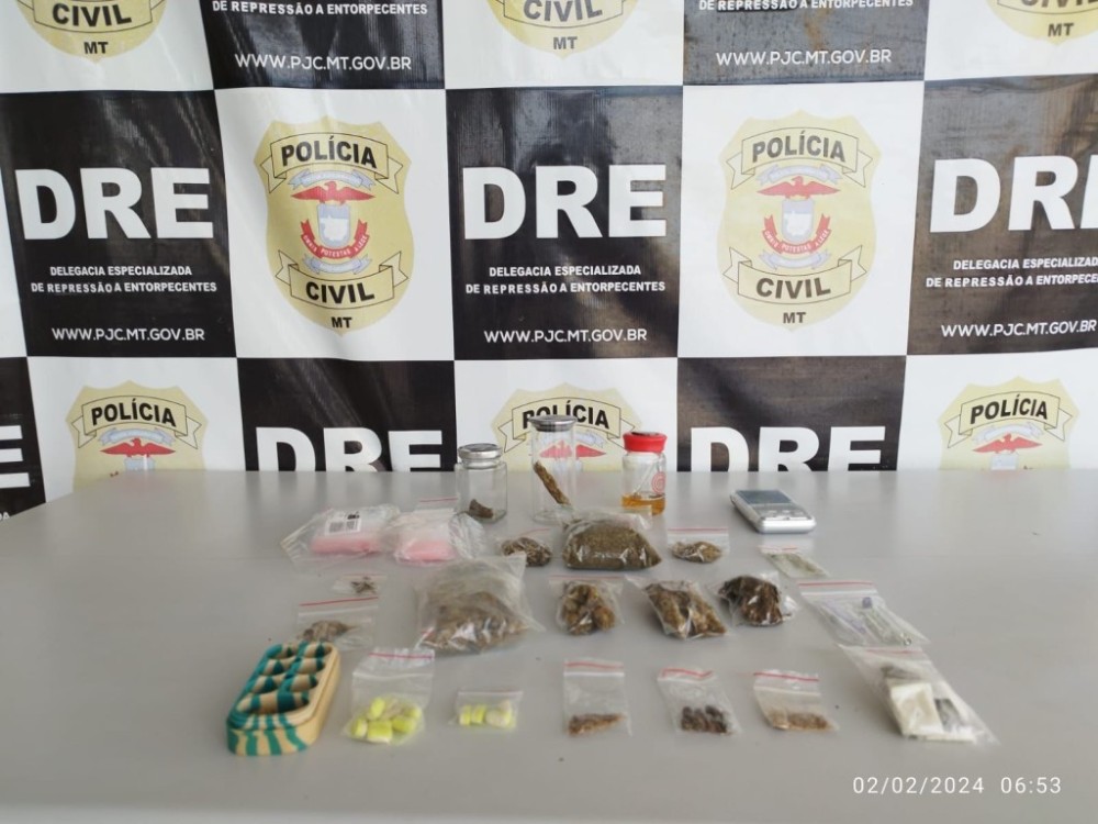Cinco traficantes são presos em flagrante pela Polícia Civil em Cuiabá e VG