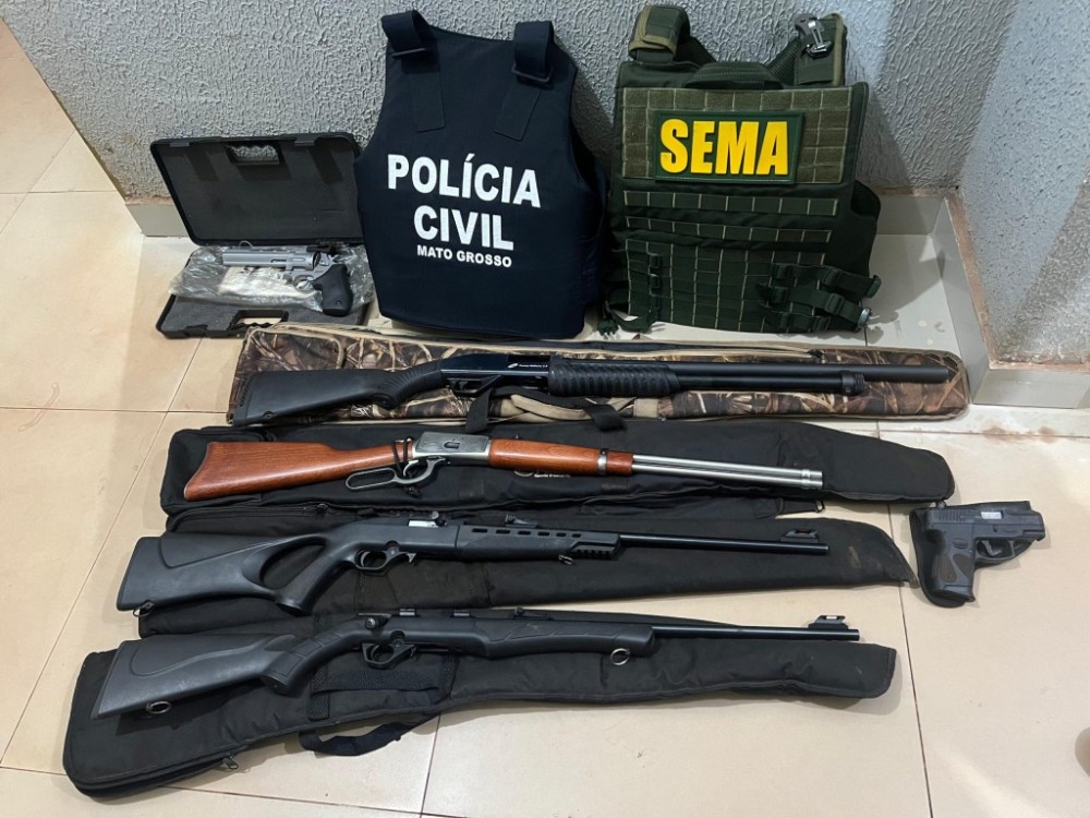 Homem é preso transportando armas de fogo e pescado irregular na zona rural de Confresa