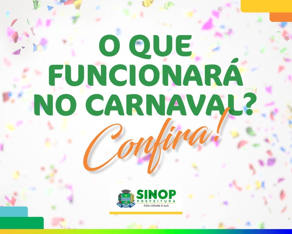 Prefeitura terá ponto facultativo no Carnaval com serviços essenciais mantidos: confira lista