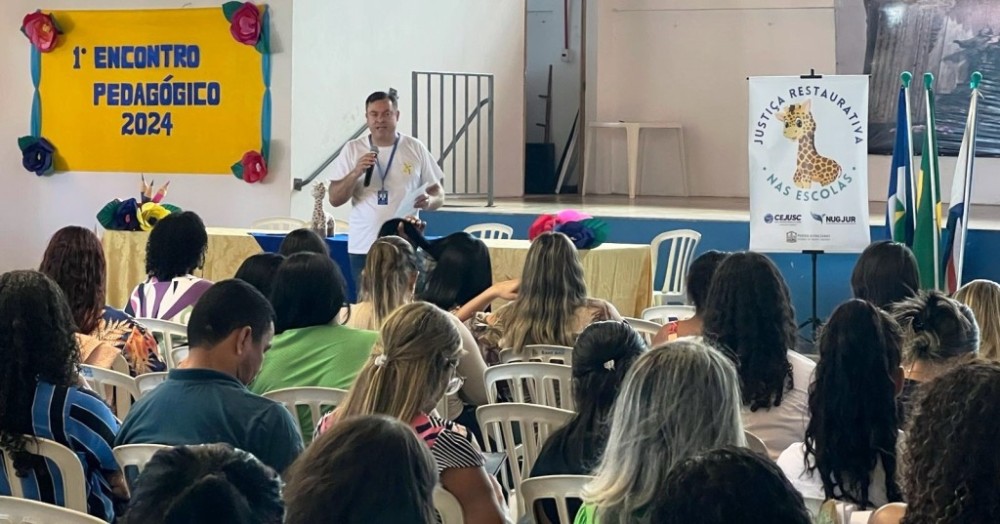 Justiça Restaurativa é tema de palestra durante 1º Encontro Pedagógico de Chapada dos Guimarães