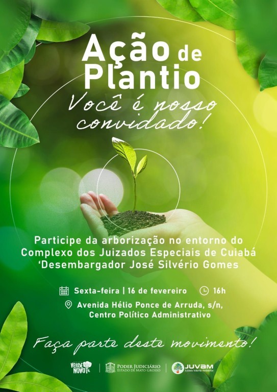 Verde Novo realiza ação de arborização no Complexo dos Juizados Especiais