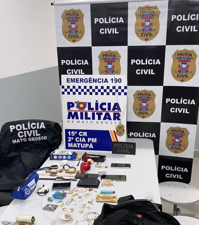 Autor de furtos e roubo a residência é preso em flagrante em Matupá