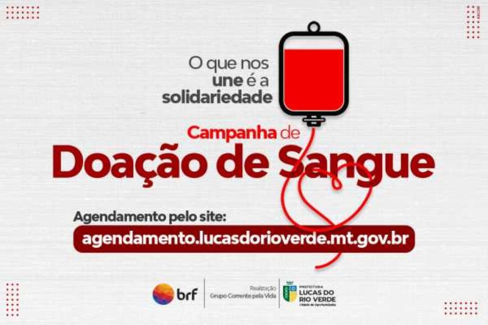Segunda campanha de doação de sangue do ano será neste sábado (24)