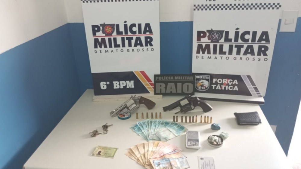 Polícia Militar prende sete suspeitos por homicídio e apreende armas de fogo em Cáceres