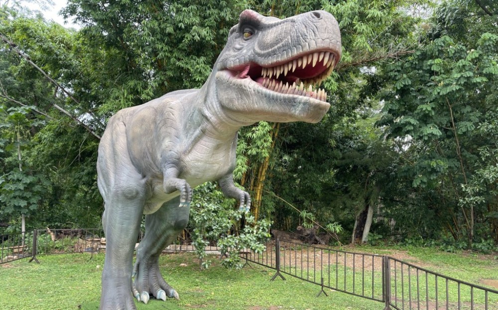 Exposição de réplica de dinossauros no Museu de História Natural é prorrogada para 03 de março
