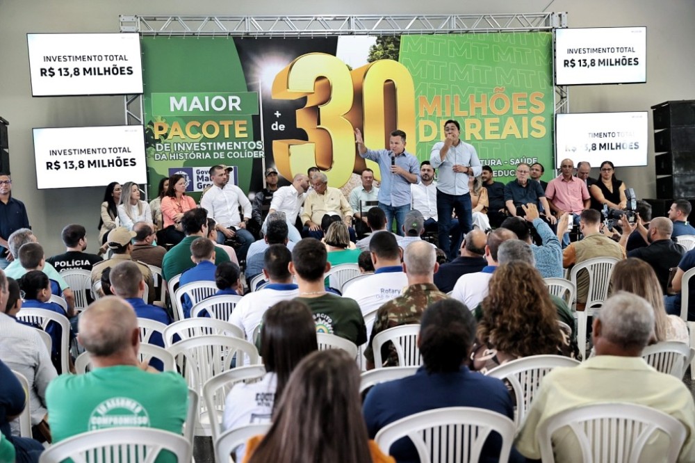 Governador destaca investimento em asfalto e iluminação: 