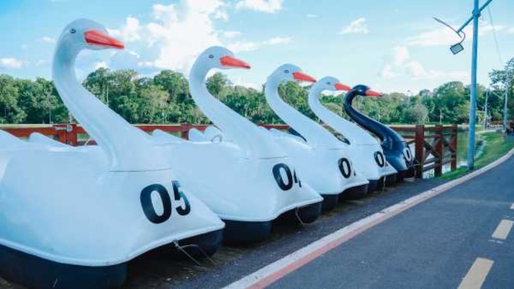 Município reativa pedalinhos no Lago Ernani José Machado