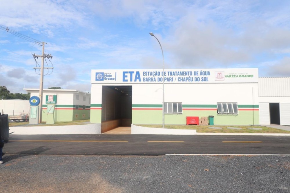 Várzea Grande marca história com inauguração de mais uma Estação de Tratamento de Água