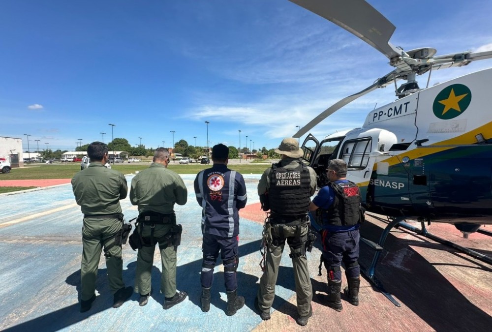 Serviço aeromédico do Ciopaer socorreu três pacientes que precisavam de atendimento de urgência