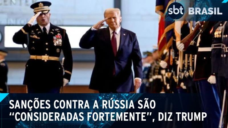 Trump considera novas sanções contra a Rússia após ataque com drones na Ucrânia | SBT Brasil