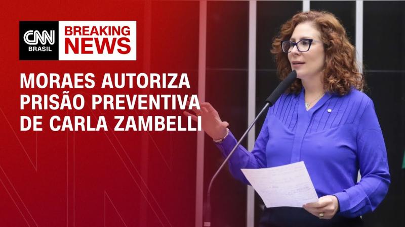 Alexandre de Moraes decreta prisão preventiva de Carla Zambelli
