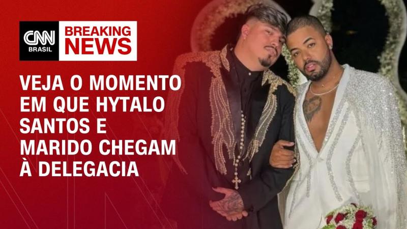 Veja o momento em que Hytalo Santos e marido chegam à delegacia em SP