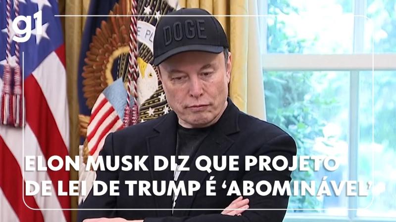 Elon Musk diz que projeto de lei de Donald Trump é 'abominável e repugnante'