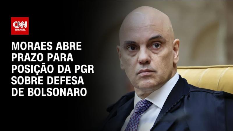 Moraes manda PGR se manifestar sobre explicações da defesa de Jair Bolsonaro