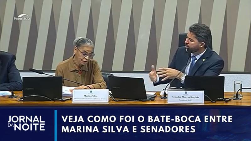 Senador manda Marina Silva se colocar em seu lugar e ela diz que não é mulher submissa