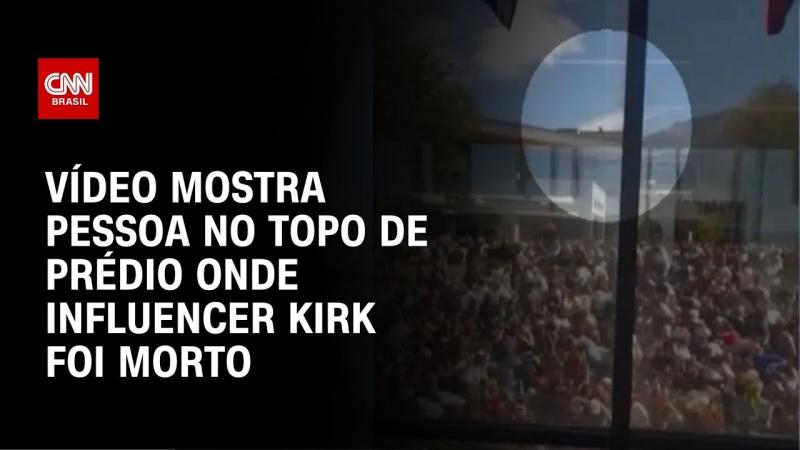 Vídeo: Pessoa é vista no topo de prédio onde influencer pró-Trump foi morto