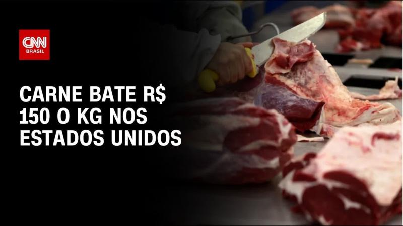 Carne bate R$ 150 o kg nos EUA: Culpa da seca, México e tarifaço ao Brasil