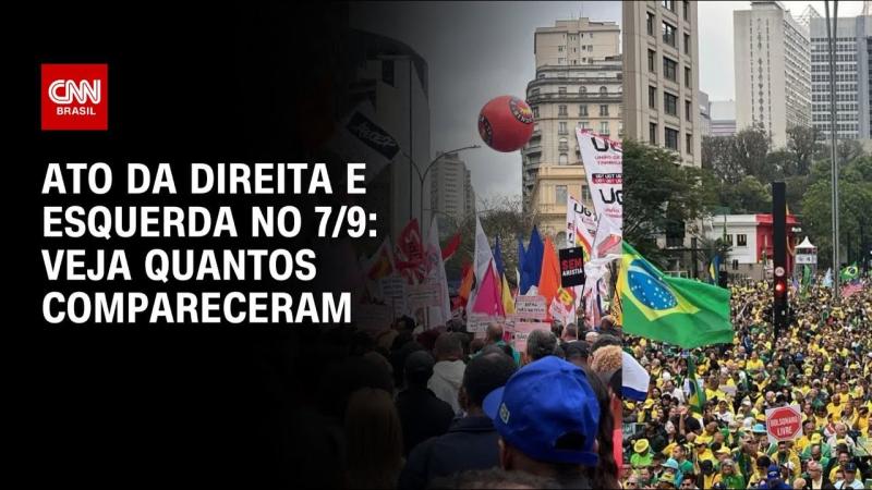7 de Setembro: saiba quantos compareceram às manifestações