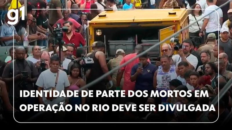 Identidade de parte dos mortos na megaoperação no Rio deve ser divulgada