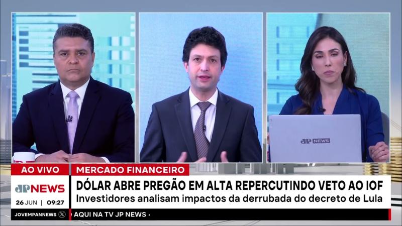 Dólar em alta repercutindo após veto ao IOF; Ghani, Deysi e Trindade analisam