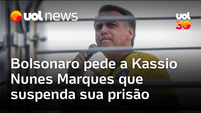 Jair Bolsonaro pede a Kassio Nunes Marques que suspenda sua prisão
