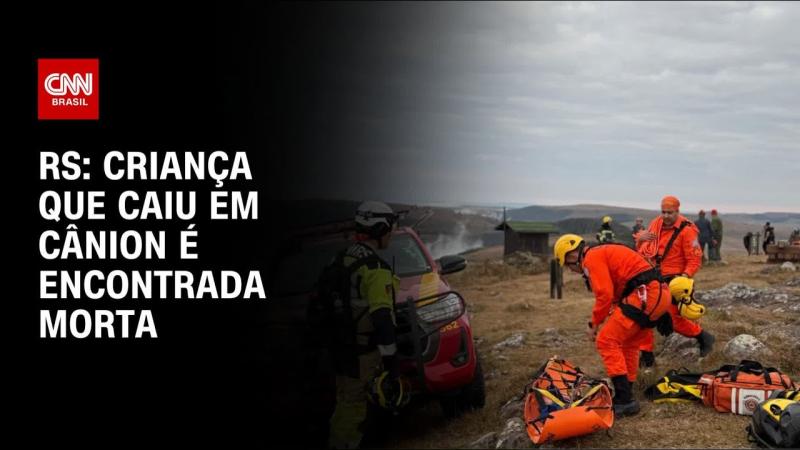 Criança que caiu em Cânion no RS é encontrada morta após 10 horas de buscas