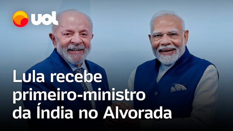 Lula recebe Modi, primeiro-ministro da Índia, para assinar acordos bilaterais