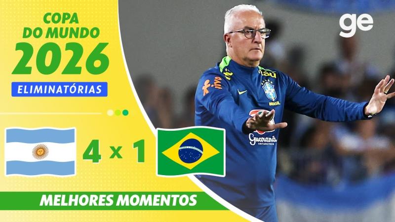 ARGENTINA 4 X 1 BRASIL | MELHORES MOMENTOS | ELIMINATÓRIAS DA COPA DO MUNDO 2026