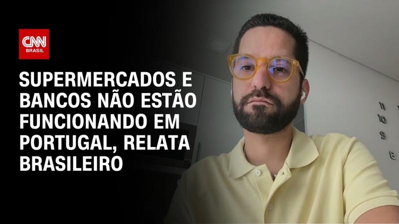 Apagão na Europa: Supermercados e bancos não estão funcionando, diz brasileiro em Portugal