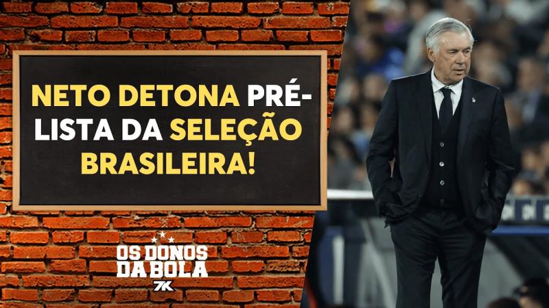 Craque Neto detona pré-lista de convocação da Seleção Brasileira