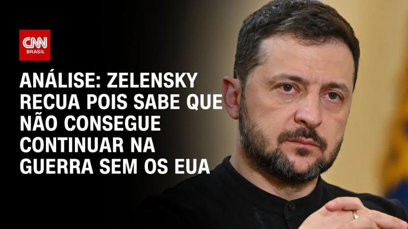 Zelensky recua pois sabe que não consegue continuar na guerra sem os EUA | CNN 360°