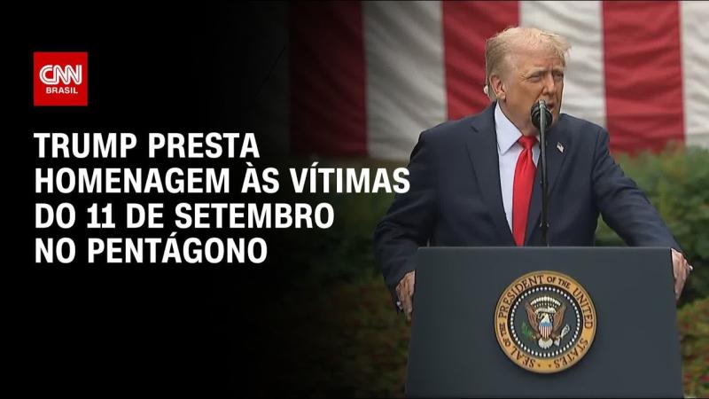 Donald Trump homenageia vítimas do 11 de Setembro no Pentágono