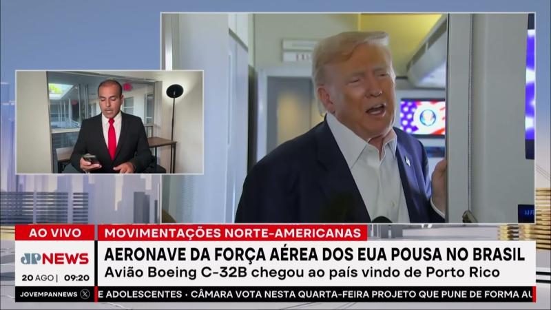EUA enviam aeronave da Força Aérea para São Paulo após tensão com Venezuela
